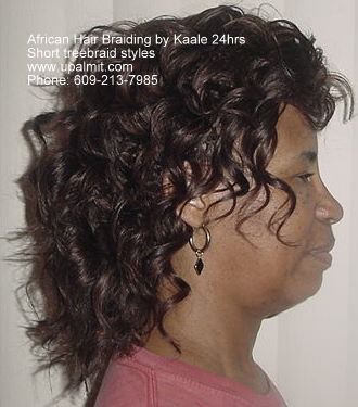 Short treebraids styles by Kaale NJ, PA, NY- side view.
