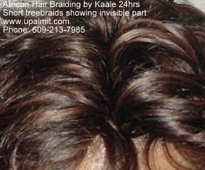 Short treebraids styles, view invisible part only available by Kaale (609) 606-2893.