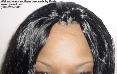 Wet and wavy treebraids, top view.