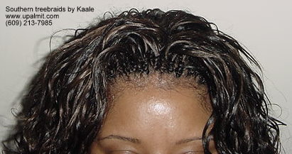 Treebraids- wavy treebraids top view.