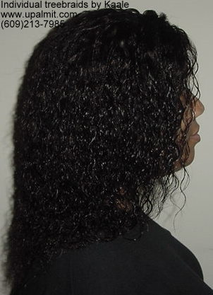 Individual Tree Braids by Kaales African hair braiding.