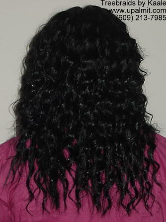 Treebraids- wavy treebraids, back.