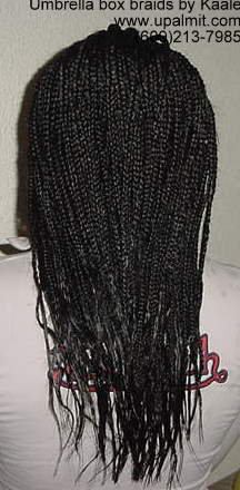 Umbrella box braids by Kaale, NJ