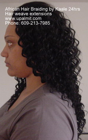 Hair weaves hair extensions- beehive cornrows used for a natural closer look.