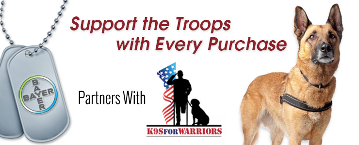 Support the Troops with Every Purchase  Bayer Partners with K9s For Warriors