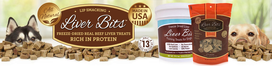 Liver Bits Rich in Protein, Freeze-Dried Real Beef Liver