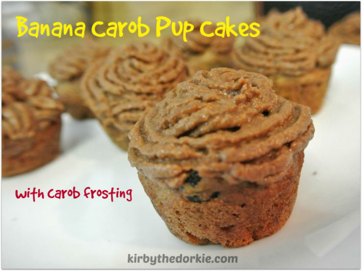 Banana Carob Pupcakes