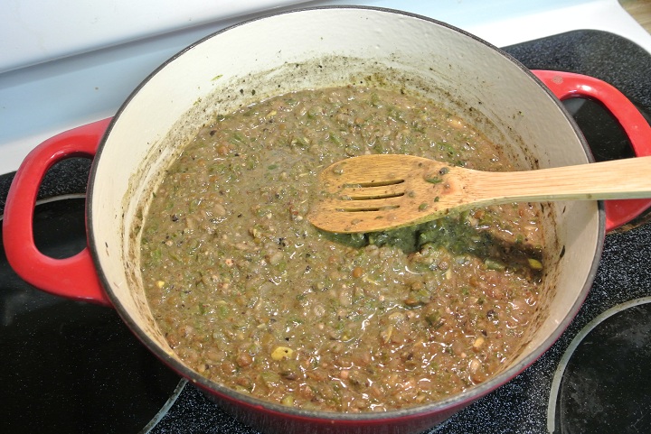 Chicken Gumbo Mixing