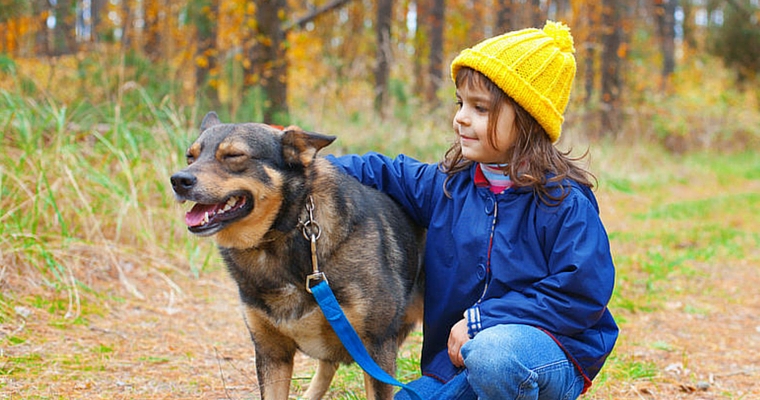 Girl With Dog