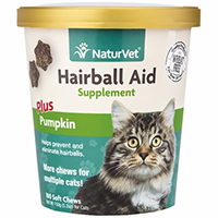 NaturVet Hairball Aid Supplement Plus Pumpkins