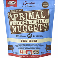 Primal Freeze Dried Duck Dog Food 
