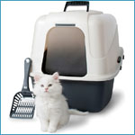Petmate Deluxe Hooded Pan Set with Microban Jumbo