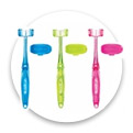 Quadbrush for Dogs with Holder (Small)