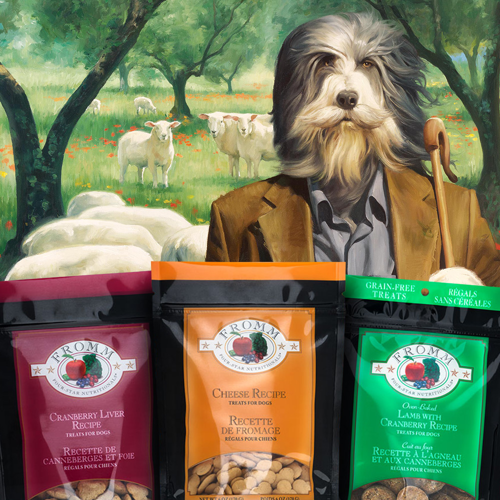 Dog, sheep and Dog Treats