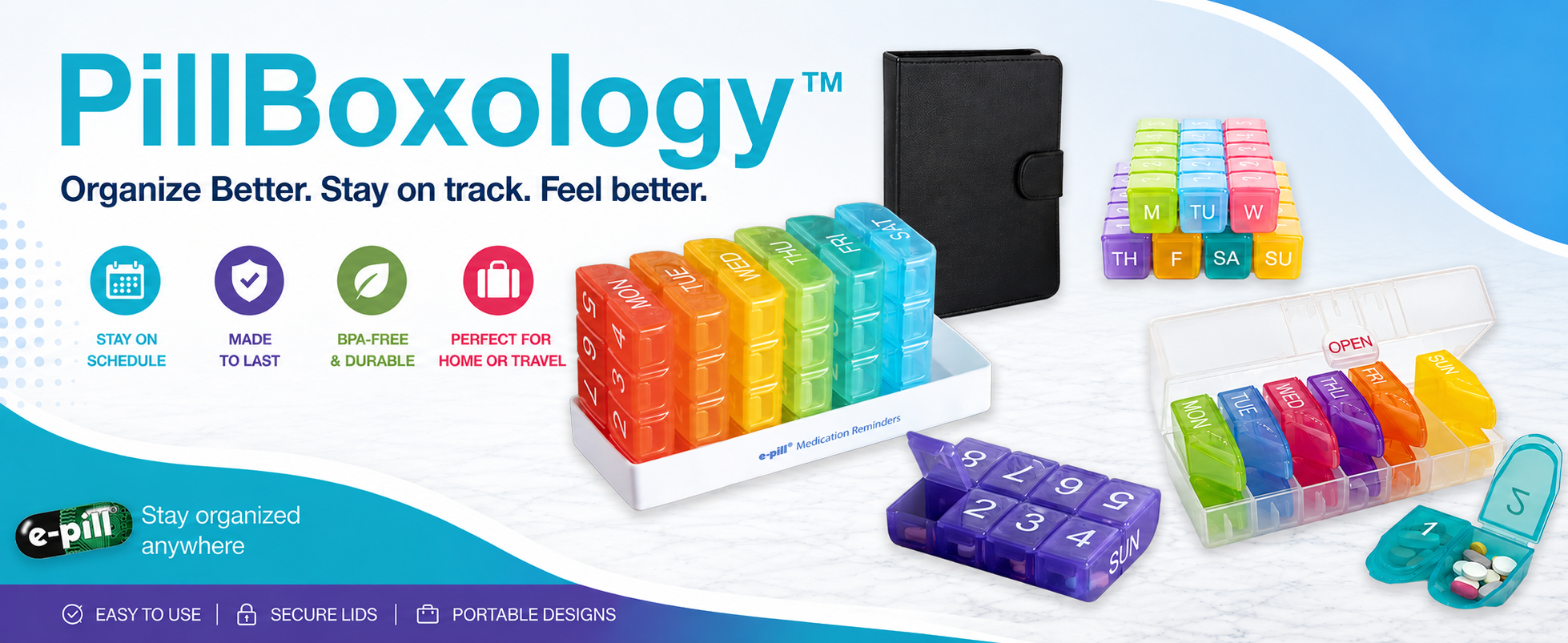 PillBoxology by e-pill pillbox organization system