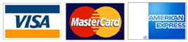 We Accept Visa, MasterCard, American Express
