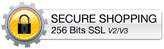 This shopping cart employs the highest industry strength security: 256 bit SSL