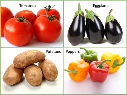 nightshade vegetables and fruits