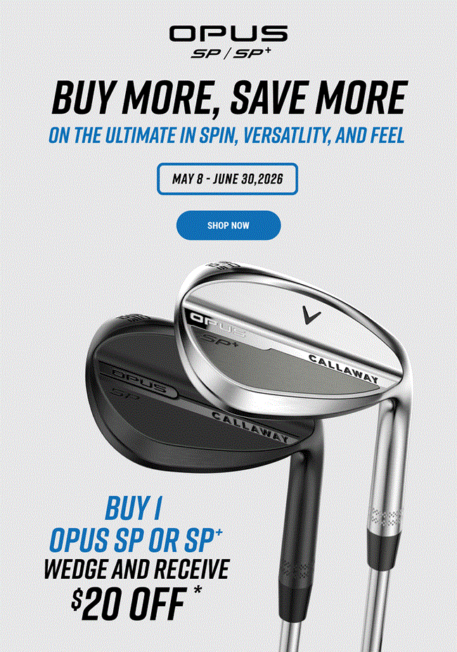 Callaway Opus Wedge Promo
