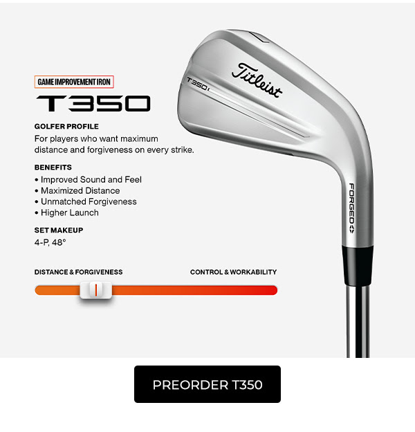 T350 Irons 2026 Specs