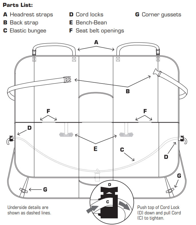 Kurgo NoSlip Grip Bench Seat Cover. 74.95.