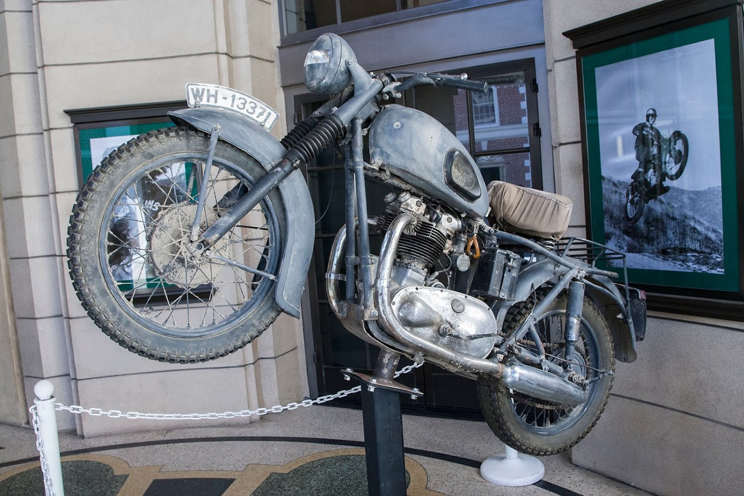 Triumph motorcycle used for the jump in The Great Escape