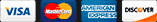 We Proudly Accept Visa, MasterCard, American Express, Discover and PayPal!