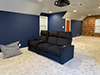 ht design addison black microfiber row of 3 right side facing loveseat