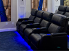 ht design belmont two rows of 2 home theater seating led cupholders and baselighting