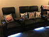 clark curved row of 4 w/ loveseat led lighting & tray tables