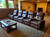ht design clark straight row of 5 home theater seating