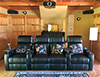 ht design clark straight row of 4 middle loveseat with tray tables