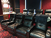 ht design clark straight row of 4s with tray tables