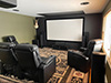 ht design clark home theater seating straight row of 2 & 2-arm recliners