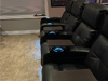 ht design clark row of 4 tray tables & led cupholders