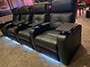 ht design clark row of 4 tray tables & led cupholders