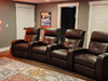 ht design clark home theater chairs curved row of 4