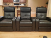 ht design clark home theater chairs three 2-arm recliners