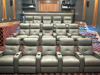 ht design clark three straight rows of 5 home theater recliners
