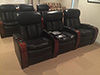 ht design devonshire home theater reclining seats rows of 3 with tray table