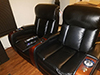 ht design devonshire row of 2 home theater seating with tray table