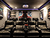 ht design easthampton home theater seating row of 4 and row of 4 middle loveseat w/tray tables