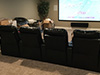 ht design easthampton row of 4 media room seats
