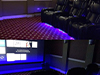 ht design hamilton curved row of 3 & row of 4 middle loveseat led cupholders & baselighting