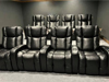 ht design hamilton curved row of 4 media room seats