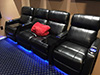 ht design paget media room seats row of 4 middle loveseat led cupholders & baselighting