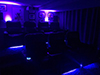 ht design pembroke straight rows of 3 & 4 led cupholders & baselighting