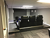 ht design pembroke rows of 3 w/led lighting & cupholders