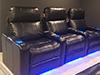 ht design pembroke two rows of 3 led base lighting & lighted cupholders