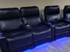ht design pembroke curved row of 5 double loveseat captain's chair w/led cupholders and optional portable armrest accessory
